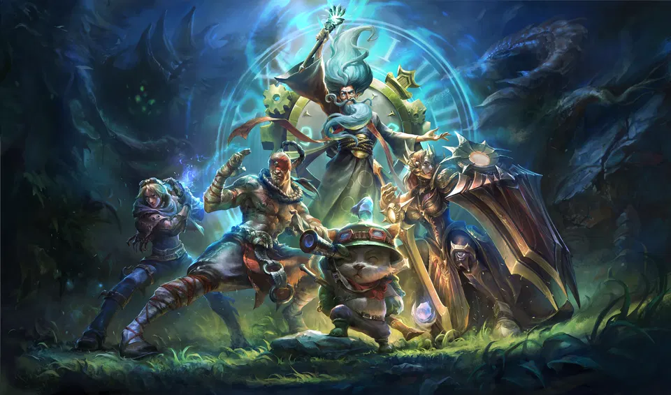 League of Legends Classic – oficiální key art s klasickými šampiony